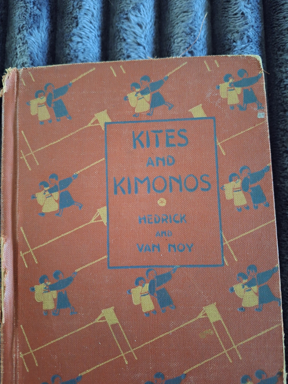 Kites and Kimonos Kids Book - Vintage Red Illustrated Cover